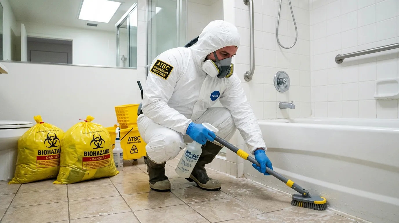 Decontamination equipment deployed for Blood Cleanup in Mebane